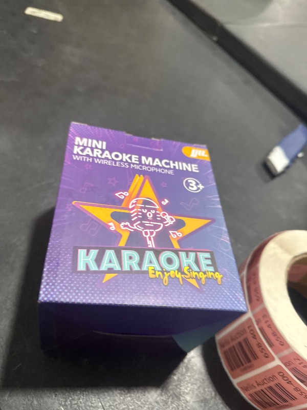 Photo 1 of YLL Mini Karaoke Machine with 2 Wireless Microphones, TOP Kids Gifts for Girls Ages 3, 4, 5, 6, 7, 8, 9, 10, 11, 12 +Years Old, 4-12th Birthday Toy Gift for Girls Boys Party (Purple)