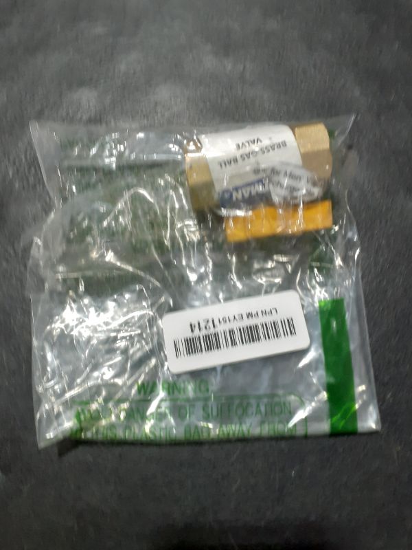 Photo 1 of Eastman Straight Gas Brass Ball Valve, 3/4 in FIP x 3/4 in FIP, 1/4-Turn Handle, 60011