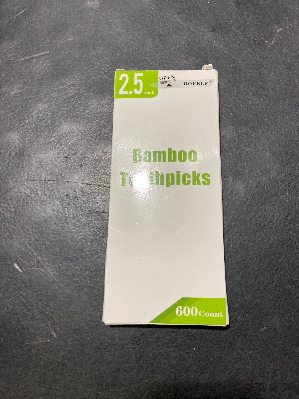 Photo 1 of 600 Count Bamboo Toothpicks for Teeth Cleaning, Appetizer, Olive, Barbecue, Fruit, Double-Points Wooden Toothpick.
