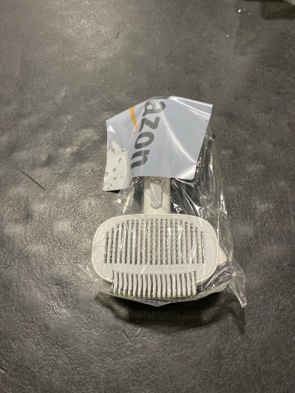 Photo 1 of MoeSoce 2-in-1 Deshedding Brush & Dematting Comb for Cats, Cat Brush for Long Haired Cats, Effectively Removes Matted Fur & Tangles, White