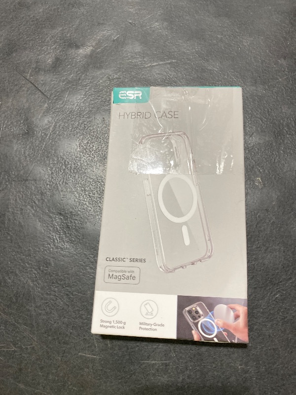 Photo 1 of ESR for iPhone 15 Pro Max Case, Compatible with MagSafe, Military-Grade Protection, Yellowing Resistant, Scratch-Resistant Back, Magnetic Phone Case for iPhone 15 Pro Max, Classic Series, Clear