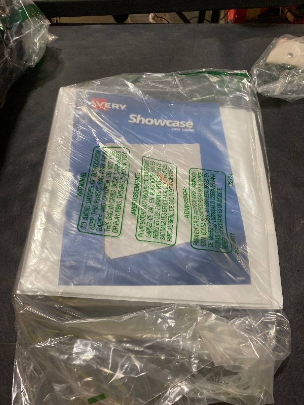 Photo 1 of Avery Economy Showcase View 3 Ring Binder, 2 Inch Slant Rings, 1 White Binder (19701)