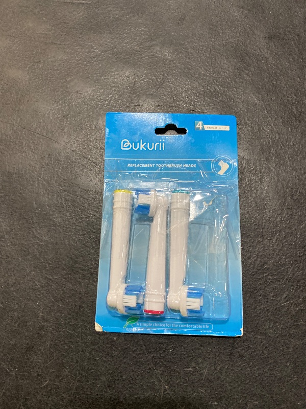 Photo 1 of BUKURII Replacement Toothbrush Heads Fit for Oral B Electric Toothbrushes, 4pcs, Polishing Cup for Whitening Action, Round Head Refills for Vitality, for Triumph, for Pro Series