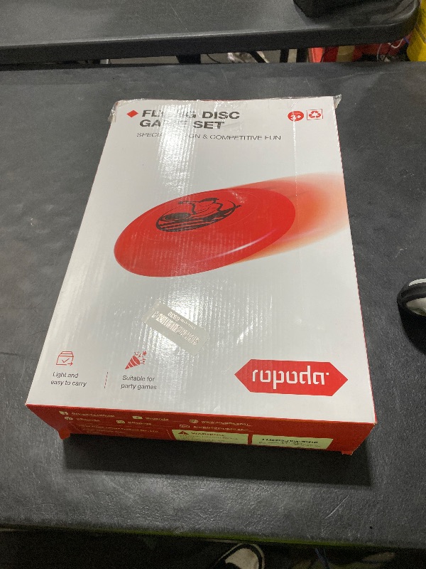 Photo 1 of ropoda Outdoor Games-Upgraded Flying Disc Game Set, Fun Bottle Drop Yard Games with Friend and Family, Portable Lake Games Game for Lawn and Beach Games with Thicker Pole (Polish Horseshoes)-Standard