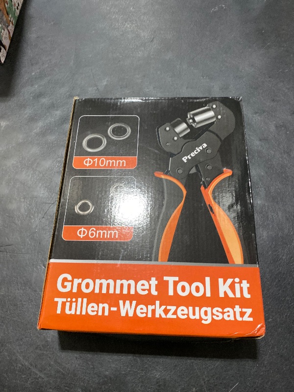 Photo 1 of Preciva Heavy Duty Grommet Kit with Suitcase, Grommet Tool Kit of 3/8" and 1/4" with 400pcs Grommets, ??????????????? ?????? ???? for Advertising Poster, Banner, Cardboard