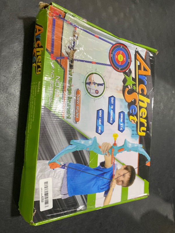 Photo 1 of 2 Pack Bow and Arrow Set for Kids, Light Up Archery Set with 14 Suction Cup Arrows, Archery Targets Outdoor Games for Kids Ages 4-8 8-12, Birthday Gifts Toys for 5 6 7 8 9 10 11 12 Year Old Boys Girls