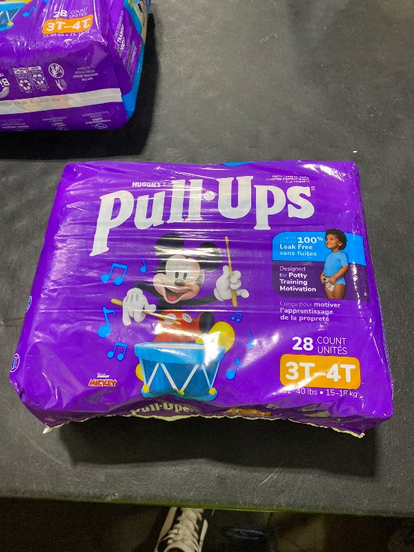 Photo 1 of Pull-Ups Boys' Potty Training Pants, Size 3T-4T Training Underwear (32-40 lbs), 28 Count