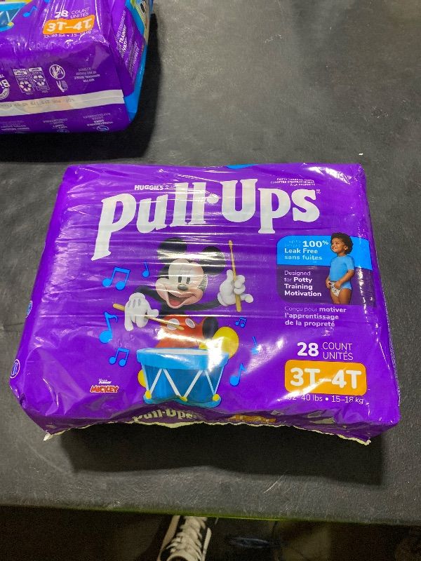 Photo 1 of Pull-Ups Boys' Potty Training Pants, Size 3T-4T Training Underwear (32-40 lbs), 28 Count
