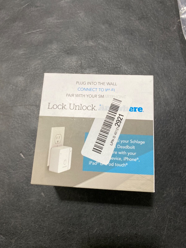 Photo 1 of SCHLAGE BR400 Sense Wi-Fi Adapter (2.4GHz WiFi Only) | Works With SCHLAGE Sense , White