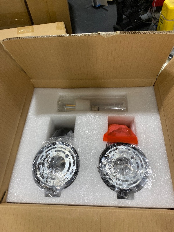 Photo 1 of Black Wall Sconces Set of Two, 14" Bathroom Vanity Sconce Light, Glass Tube Wall Sconces, Sconces Wall Lighting Indoors, Wall Lights for Mirror, Living Room, Bedroom, Hallway (including bulb)