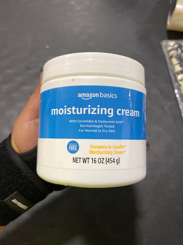 Photo 1 of Amazon Basics Moisturizer Cream for Face, Dry Skin, Hydrating, 16 Ounces, 1-Pack