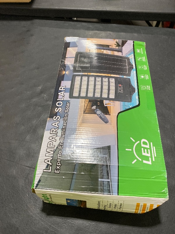 Photo 1 of Ofuray Solar Flood Lights Outdoor,5AH High Power Solar Security Parking Lot Lights Dusk to Dawn with 5 Modes,7000k Daylight with Remote Control for Wall,Backyard,Outside OZL-2Pack