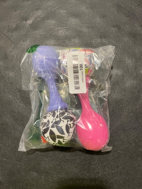 Photo 1 of Fisher-Price Newborn Toys Rattle ‘n Rock Maracas, 2 Soft Musical Instruments for Developmental Play Babies Ages 3+ Months, Pink & Purple