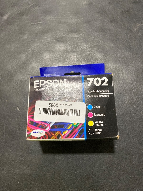 Photo 1 of EPSON 220 DURABrite Ultra Ink Standard Capacity Black & Color Cartridge Combo Pack (T220120-BCS) Works with WorkForce WF-2630, WF-2650, WF-2660, WF-2750, WF-2760, Expression XP-320, XP-420, XP-424