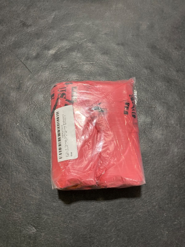 Photo 1 of Bits N Things Infectious Biohazard Waste Bags Hazardous Trash Can Liners | Medical Grade No Leak Bags | Great for Lab Containers, Swabs, Pads, Gloves | (Red, 100 Count - 17" x 18" (7 Gallon))