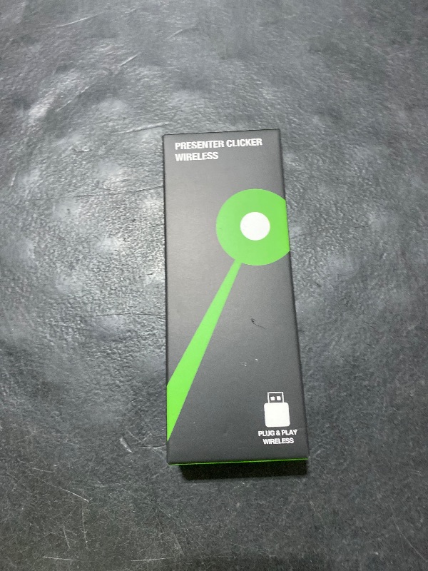 Photo 1 of Presentation Clicker Green Laser Pointer with Air Mouse Function, Wireless Presenter Clicker RF 2.4GHz USB Presenter Control PowerPoint Presentation Clicker for Mac, Laptop, Computer