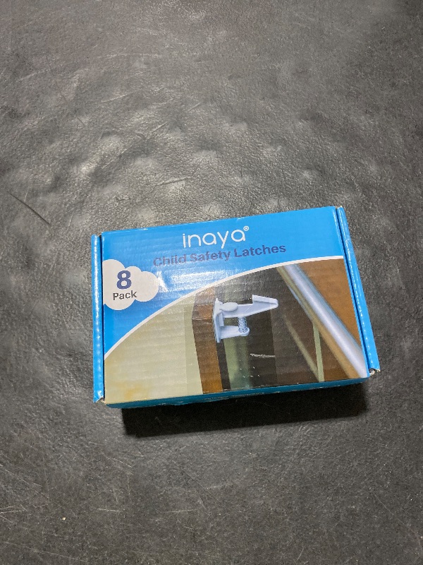 Photo 1 of Inaya Cabinet Locks Baby Proofing - Child Proof Drawer Locks - Child Safety Cabinet Latches with 3M Adhesive Easy Installation - No Drilling or Extra Screws (8 Pack)