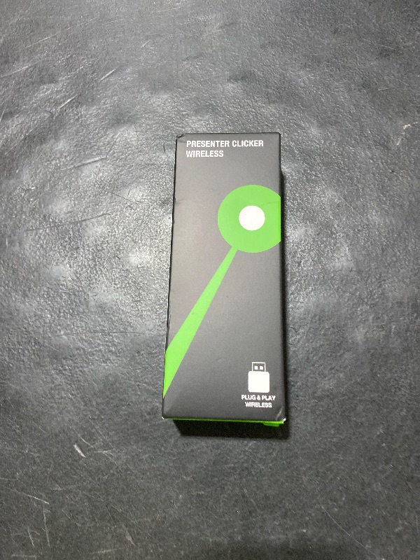 Photo 1 of Presentation Clicker Green Laser Pointer with Air Mouse Function, Wireless Presenter Clicker RF 2.4GHz USB Presenter Control PowerPoint Presentation Clicker for Mac, Laptop, Computer