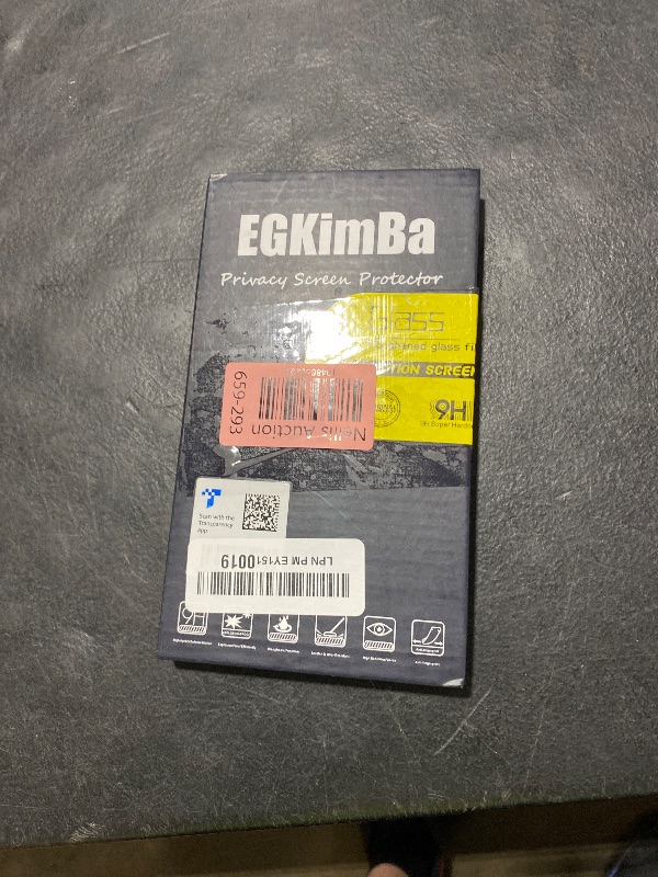 Photo 1 of EGKimBa Privacy Screen Protector Compatible with iPhone 14 Pro Max, iPhone 16 Plus, 15 Plus, 6.7 inch Gradient Colorful Electroplated Anti-Spy Anti-Blue Light Tempered Glass