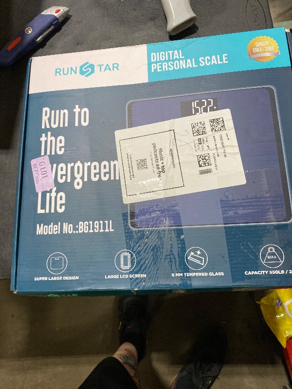 Photo 1 of 550lb Bathroom Digital Scale for Body Weight with Ultra-Wide Platform and Large LCD Display, Accurate High Precision Scale with Extra-High Capacity