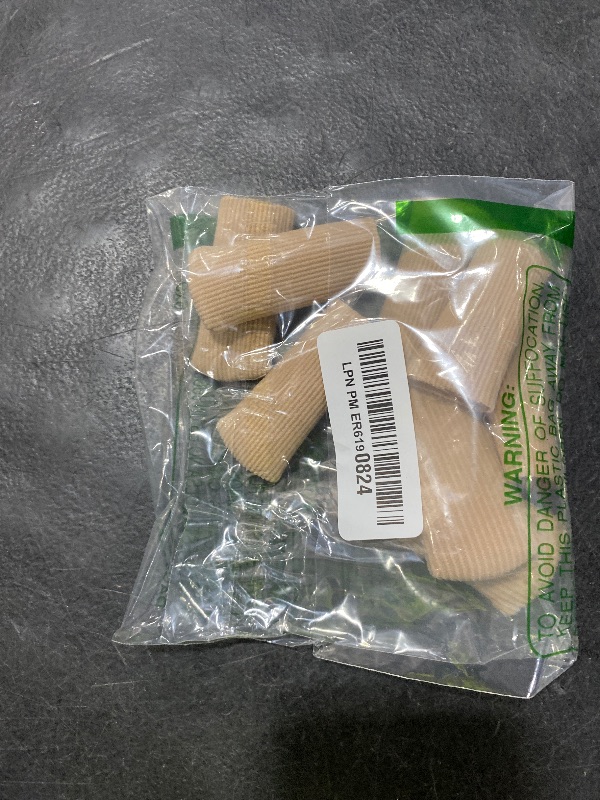 Photo 1 of Welnove 10Pack Toe Caps Closed Toe Surface Fabric Sleeve Protectors with Gel Lining, Prevent Pain Relief for Corns, Blisters and Ingrown Toenails (Size Large + Size Medium)