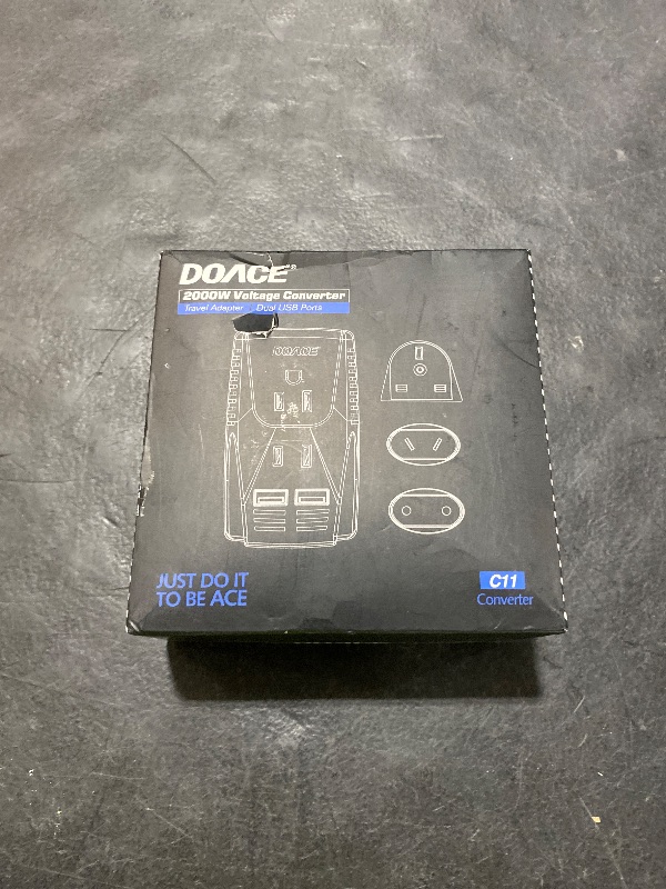 Photo 1 of Upgraded 2000W 220V to 110V Converter for European Travel, Voltage Converter US to Europe for Hair Dryer Straightener Curling Iron, 2300W Adapter with EU/UK/AU/US Plugs for Laptop Camera Cell Phone