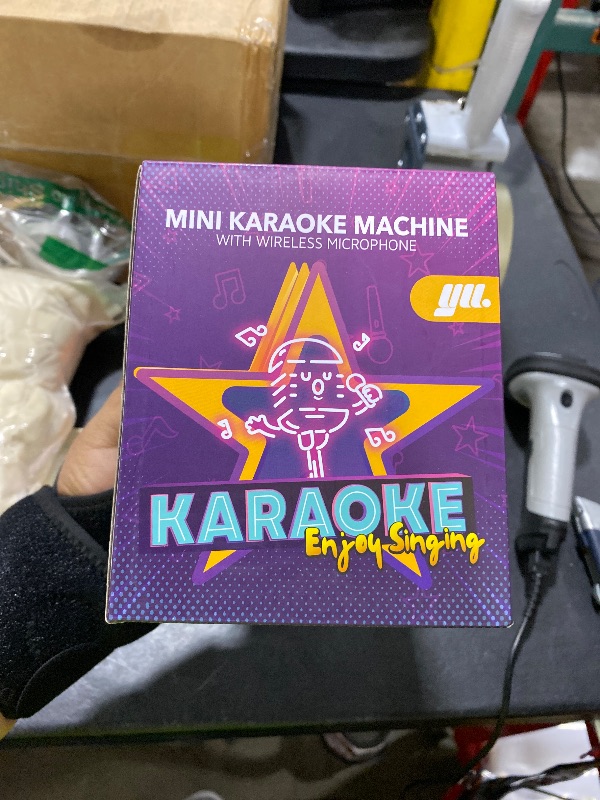 Photo 1 of YLL Mini Karaoke Machine with 2 Wireless Microphones, TOP Kids Gifts for Girls Ages 3, 4, 5, 6, 7, 8, 9, 10, 11, 12 +Years Old, 4-12th Birthday Toy Gift for Girls Boys Party (Purple)