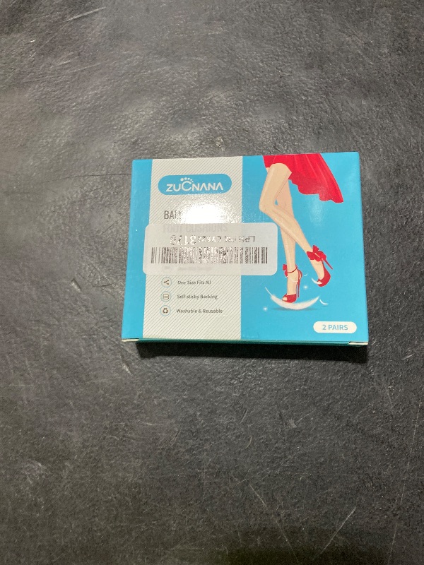 Photo 1 of ZUCNANA Ball of Foot Cushions (2 Pairs Gel Shoe Inserts), Heel Inserts for Women, Non Slip Heel Pads, Heel Cushions for Women Foot Pain Relief and Comfort, One Size Fits Any (Clear)