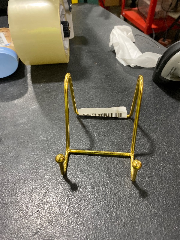 Photo 1 of Kopida Plate Display Stands, Iron Easel Plate Holder Display Stands Metal Frame Holder for Picture, Photo, Decorative Plate Dish, Tabletop Art