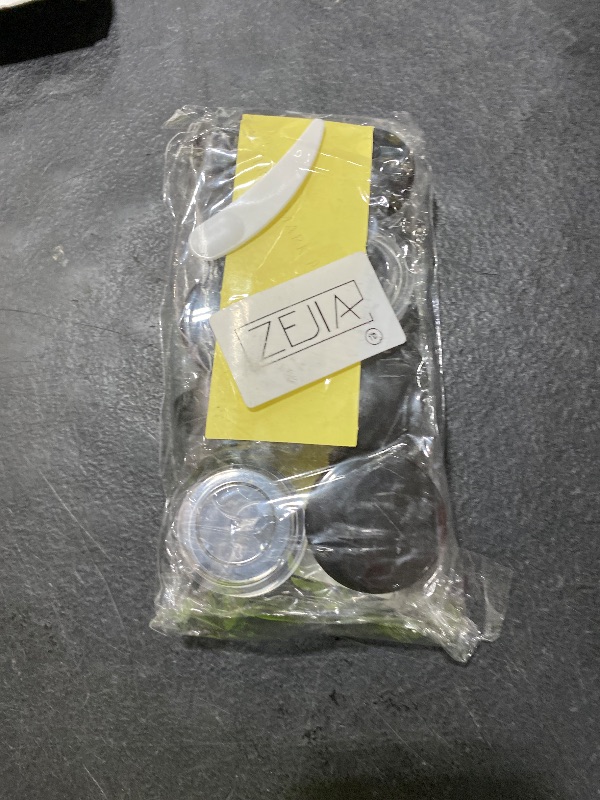 Photo 1 of ZEJIA 10pcs Small Travel Containers, Black Sample Containers with Screw Lids, 5 Size 3/5/10/15/20 Gram Sample Jars with 12pcs Labels and 2pcs Mini Disposable Spatula, Makeup Sample Containers BPA Free