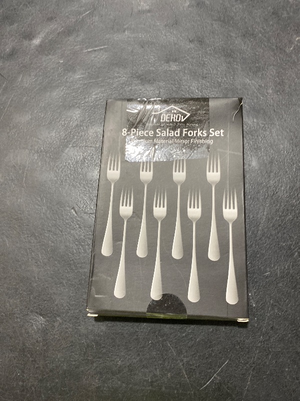 Photo 1 of 8-Piece 6.7 Inches Stainless Steel Salad Fork, Durable Dishwasher Safe Forks, Silverware Dessert Forks, Small Forks For Restaurant, Hotel