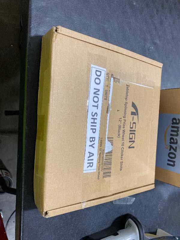 Photo 1 of T-SIGN 12 Inch Heavy Duty Spinning Prize - 10 Slots Color Tabletop Roulette Spinner Wheel of Fortune - Spin The Wheel with Dry Erase Marker and Eraser Win The Fortune Spin Game for Trade Show