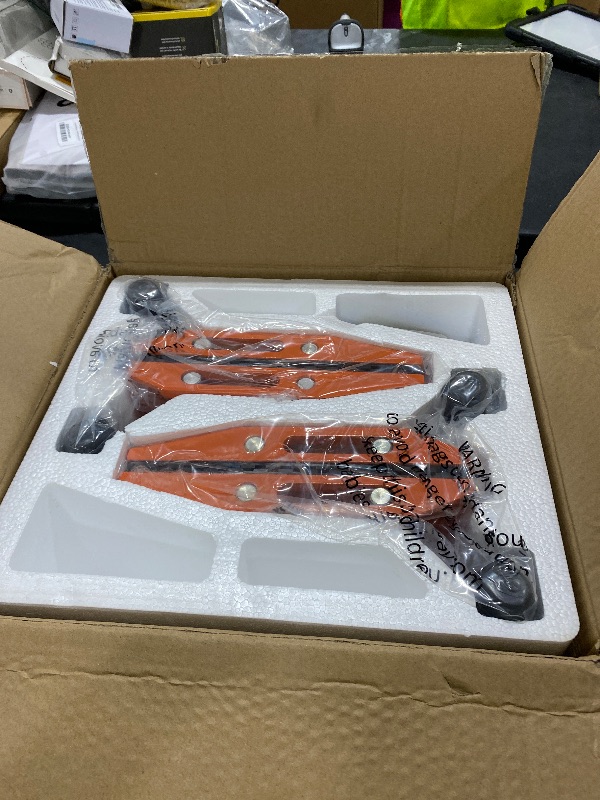 Photo 1 of SDRTOP 2 PACK Double Handed Stone Carrying Clamps Granite Panel Carriers Lifting Tools 660lbs Transporting Heavy Duty Carry Clamp for Glass Quartz Slabs Marble with Rubber-lined ?0-2.36in)
