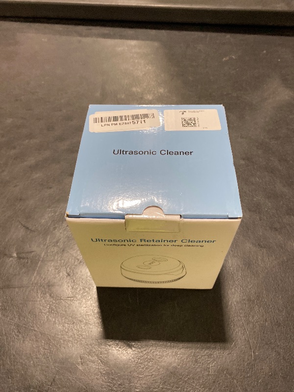 Photo 1 of Dental Ultrasonic Retainer Cleaner Machine - Dental Cleaning Pod for Denture, Mouth Guard, Aligner, Night Guard, Braces, Toothbrush Heads, Jewelry, 45kHz Retainer Cleaner with Digital Timer & 200ML