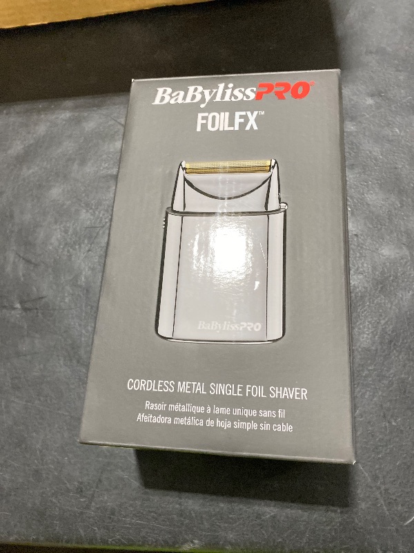 Photo 1 of BaBylissPRO Barberology Foil Shaver FXFS1 SILVERFX Professional High-Torque Shaver