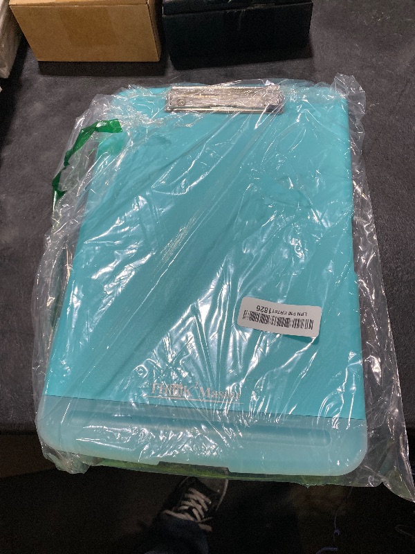 Photo 1 of Think2Master Teal Plastic Storage Clipboard with Pencil Holder. | 25% Heavier & 25% Sturdier| Heavy Duty. Must Have for Nurses, Teachers & Classrooms.