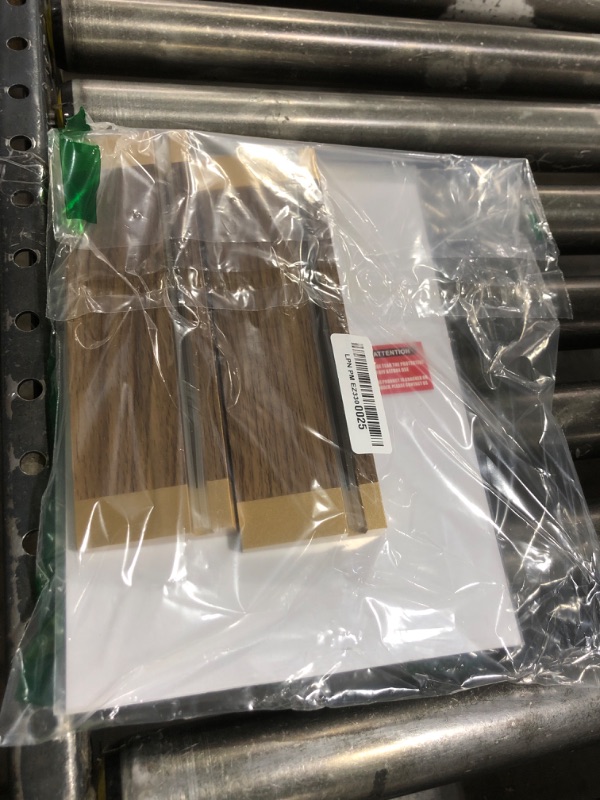 Photo 1 of Acrylic Sign Holder 8.5x11 Inch with Wood-Color Base, Tabletop Display Sign Frame Vertical Clear for Store/Coffee Shop/Restaurant Menu Display Hotel/Office Show Exhibitions Holder, 2 Pack L Shape