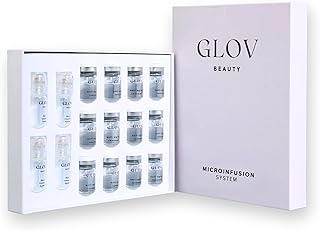 Photo 1 of Micro Infusion System - 0.25mm 24k Gold Cosmetic Facial Stamp with Hyaluronic Acid & Peptide Serum Ampoules - At-Home Hydrating & Plumping Glow Kit for Face & Lips