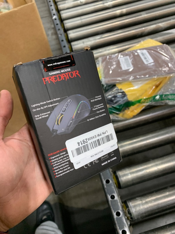 Photo 1 of Redragon M612 Predator RGB Gaming Mouse, 8000 DPI Wired Optical Mouse with 11 Programmable Buttons & 5 Backlit Modes, Software Supports DIY Keybinds Rapid Fire Button