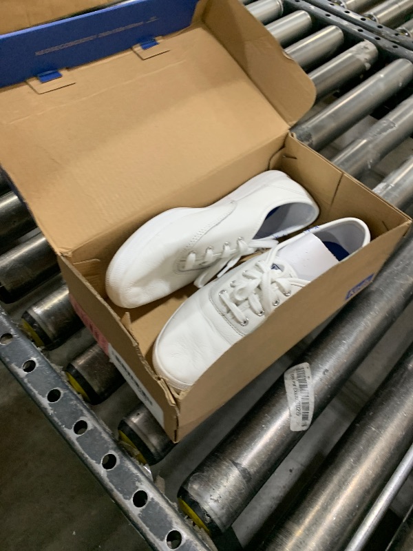 Photo 1 of Keds Women's Champion Lace Up Sneaker, White Leather, 5.5 Wide