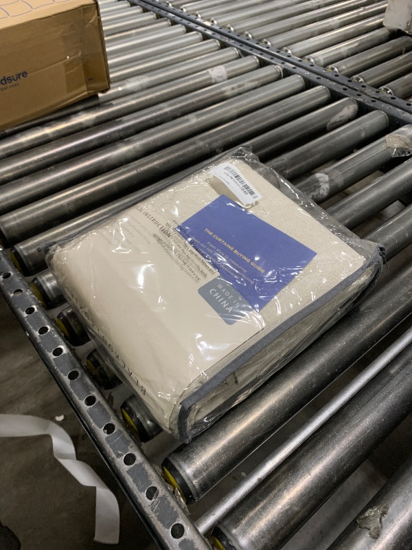 Photo 1 of 100% Blackout Shield Linen Blackout Curtains for Bedroom 108 Inches Long, Back Tab/Rod Pocket Living Room Drapes, Thermal Insulated Blackout Curtains 2 Panels Set, 50" W x 108" L,Cream