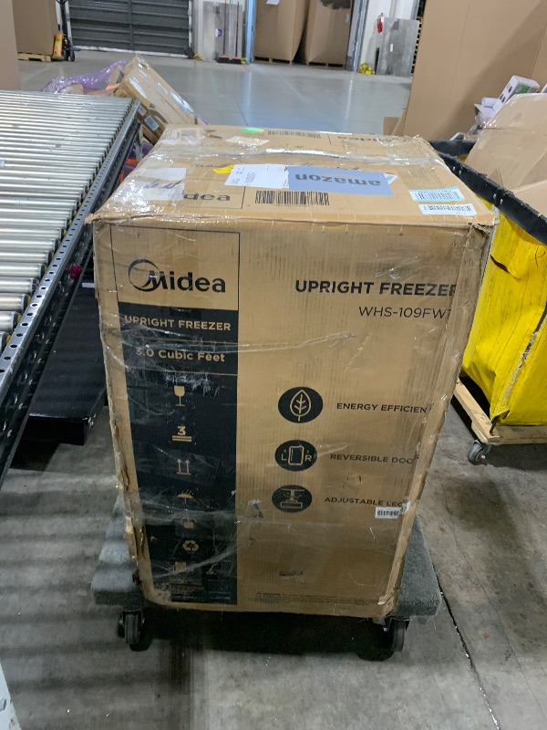 Photo 1 of Midea WHS-109FW1 Upright Freezer, 3.0 Cubic Feet, White