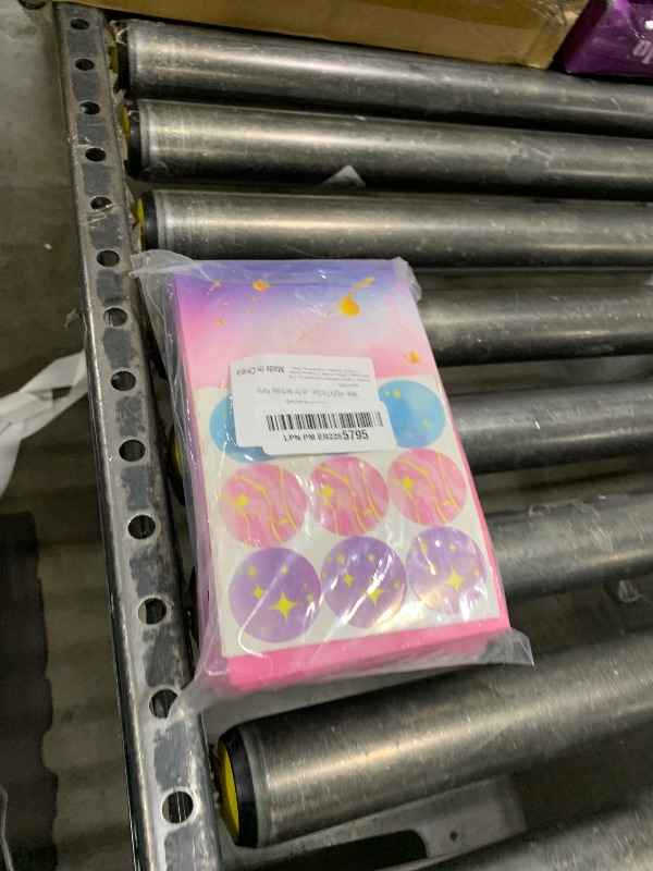 Photo 1 of HEJIN 30PCS Tie Dye Party Bags with Stickers, Pink and Purple Small Gift Bags