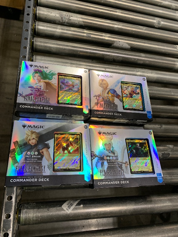 Photo 1 of Magic: The Gathering - Final Fantasy Collector’s Edition Commander Deck Bundle - Includes All 4 Surge Foil Decks