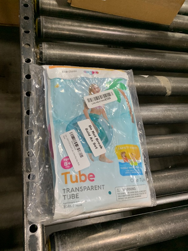Photo 1 of Intex, 43227-2120 Pack of 3: 30" Transparent Tubes, Colors May Vary, Multi
