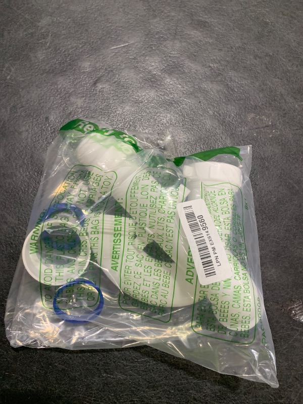 Photo 1 of (1 Pack) Yariwiz White P Trap 1 1/2 Inch for Bathroom Kitchen Sink Drain Pipe Tubular Kit with White Threaded Adapter and Blue TPE Washer KSD-001W