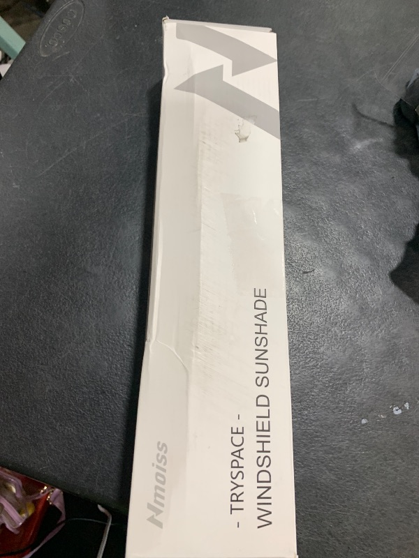 Photo 1 of [2025 Upgrade] Nmoiss Windshield Sun Shade Umbrella - [Vinyl Coating Heat Shield] Protect Car from Sun Rays & Heat Damage Keep Cool and Protect Interior, Spring Structure Edge Medium 56" L x 31" W