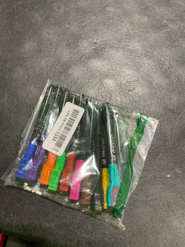 Photo 1 of maxtek Magnetic Whiteboard Markers - 12 Count Colorful Fine Tip Dry Erase Markers with Eraser for Kids, Low Odor Thin Markers for Calendar Boards