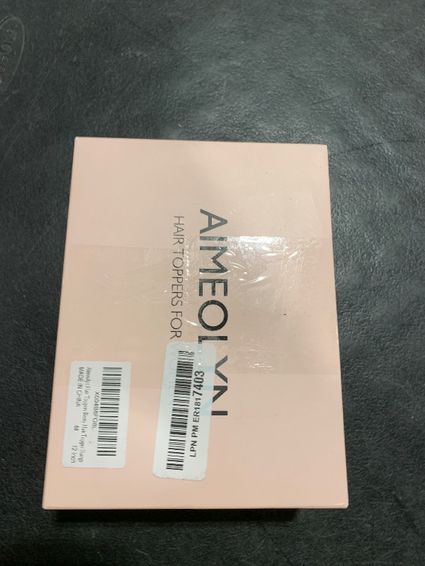 Photo 1 of Aimeolyn Hair Toppers for Women Real Human Hair 12inch Hairs Topper for women With Bangs Skin Scalp Big Base Cover Thinning or Loss Top Pieces Wiglets Natural Black