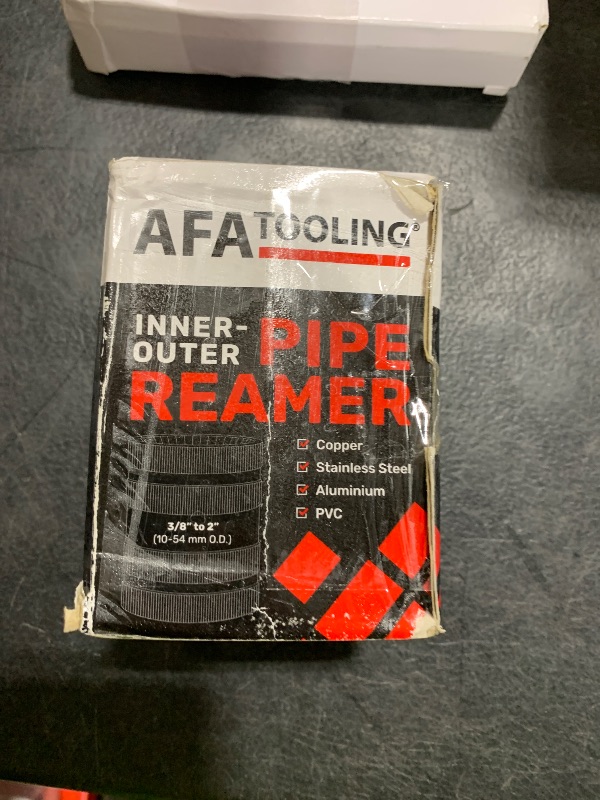 Photo 1 of AFA Tooling - Inner/Outer Pipe Reamer for 3/8" to 2" Pipes, Deburring Tool with Inner & Outer Cones for Smoothing & Reaming Copper, Stainless Steel, PVC, Metal & Aluminium - Plumbing Tool